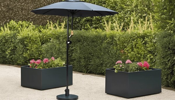 Découvrez des pieds de parasol élégants pour embellir votre jardin